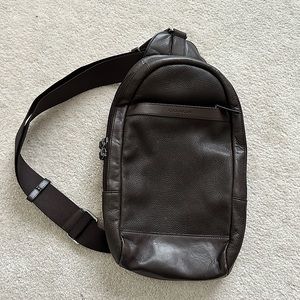 Coach Brown Leather Men's Bag